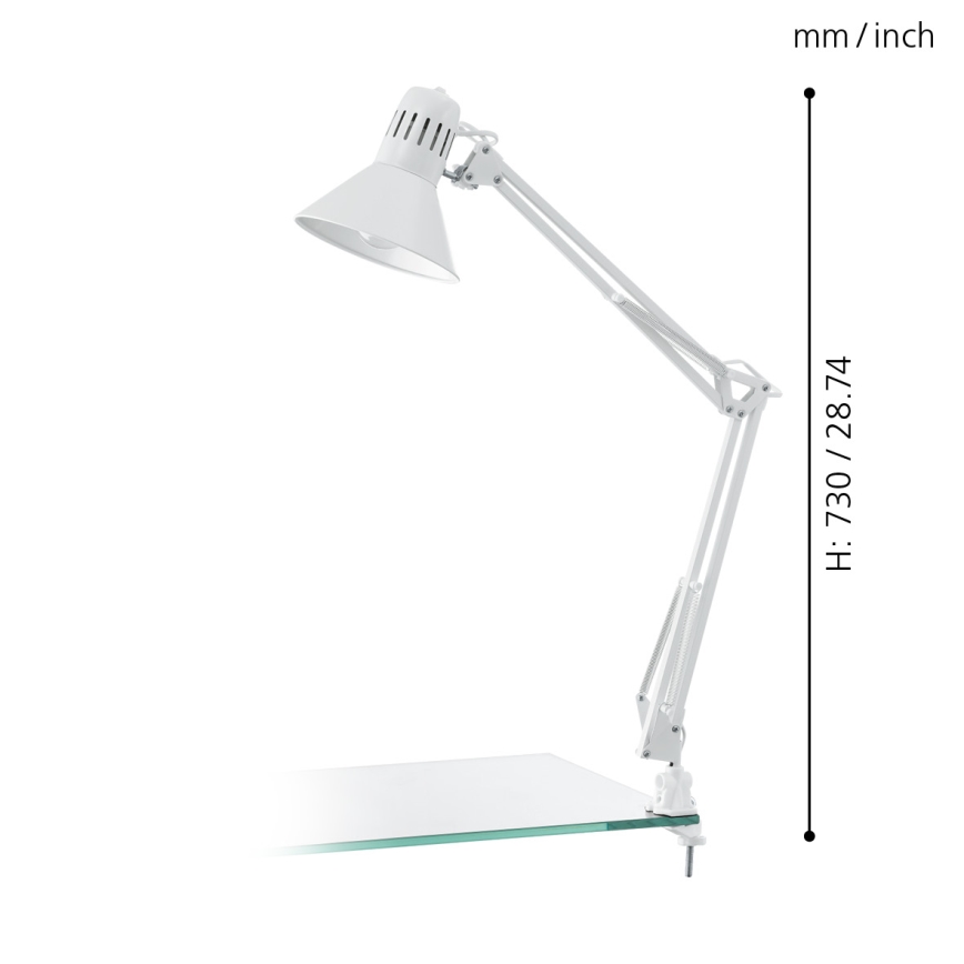 Eglo 90872 - Bordslampa FRIMO 1xE27/40W/230V