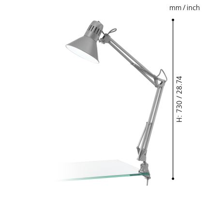 EGLO 90874 - Bordslampa FRIMO 1xE27/40W