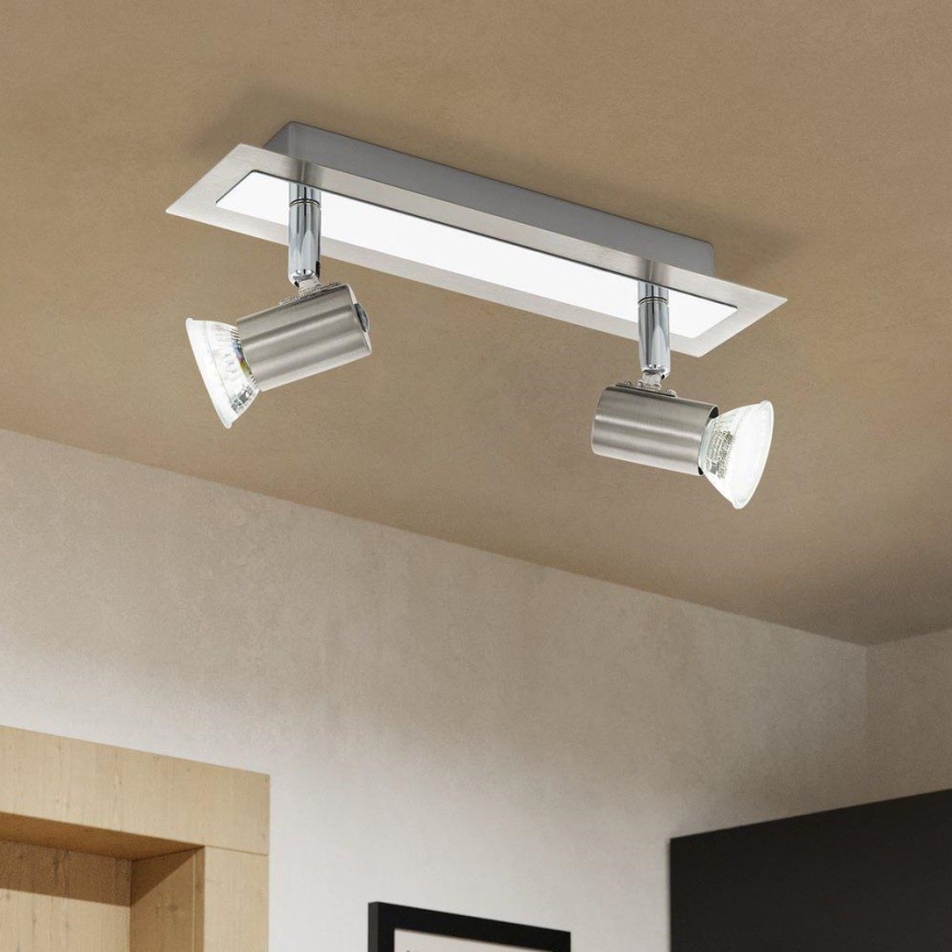 EGLO 90915 - Takbelysning  ROTTELO 2xGU10/LED/3W