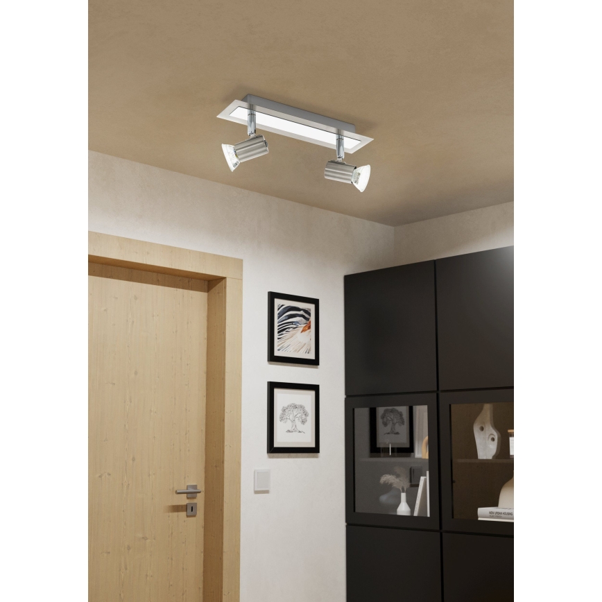 EGLO 90915 - Takbelysning  ROTTELO 2xGU10/LED/3W