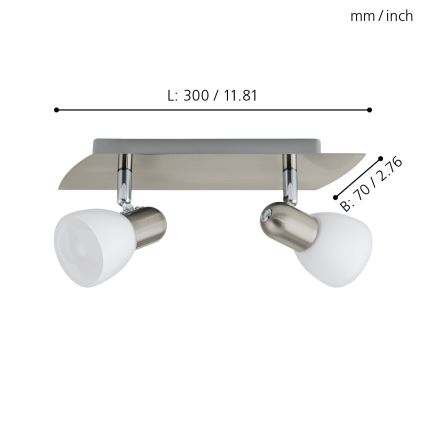 EGLO 90984 - Spotlight ENEA 2xE14/40W