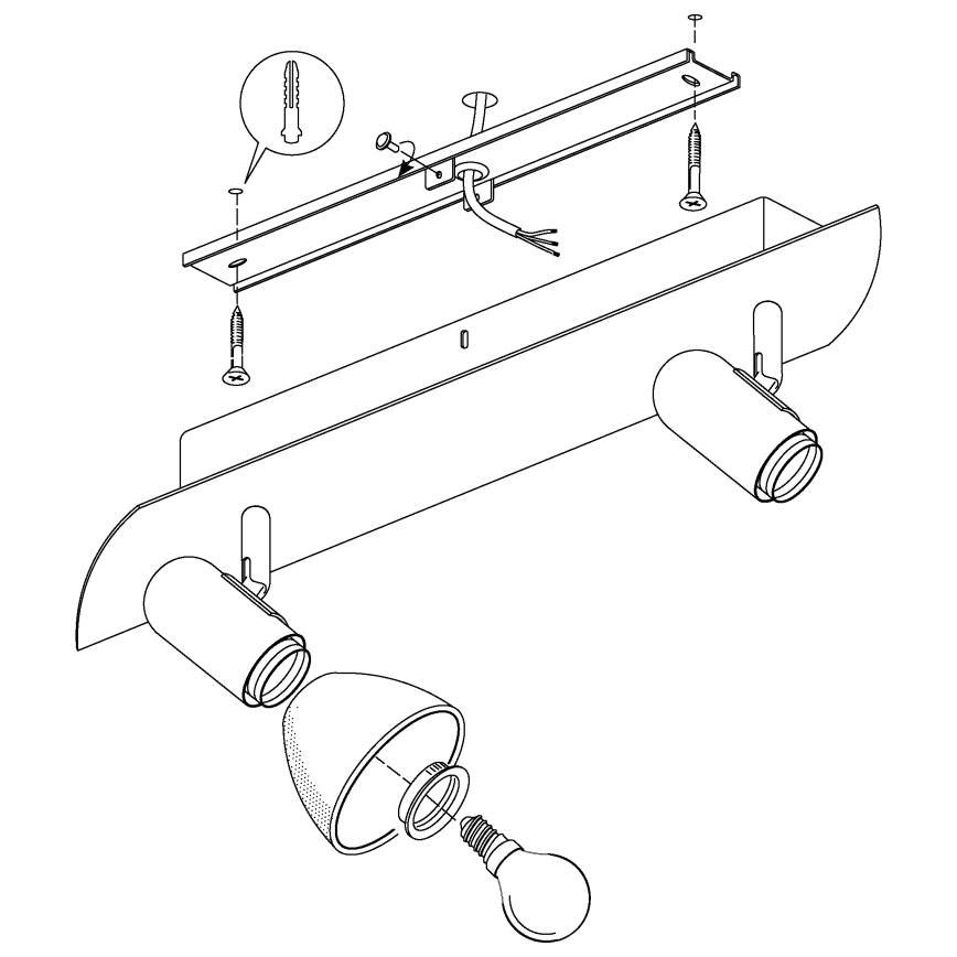 EGLO 90984 - Spotlight ENEA 2xE14/40W