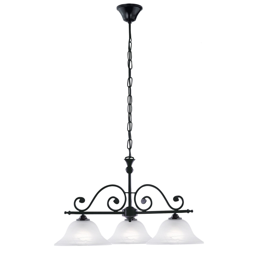 Eglo - Taklampa med kedja 3xE27/60W/230V