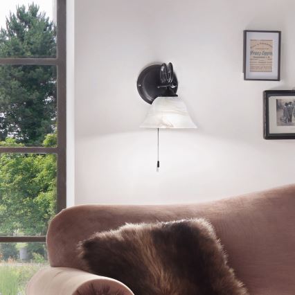 Eglo - Vägglampa 1xE14/40W/230V
