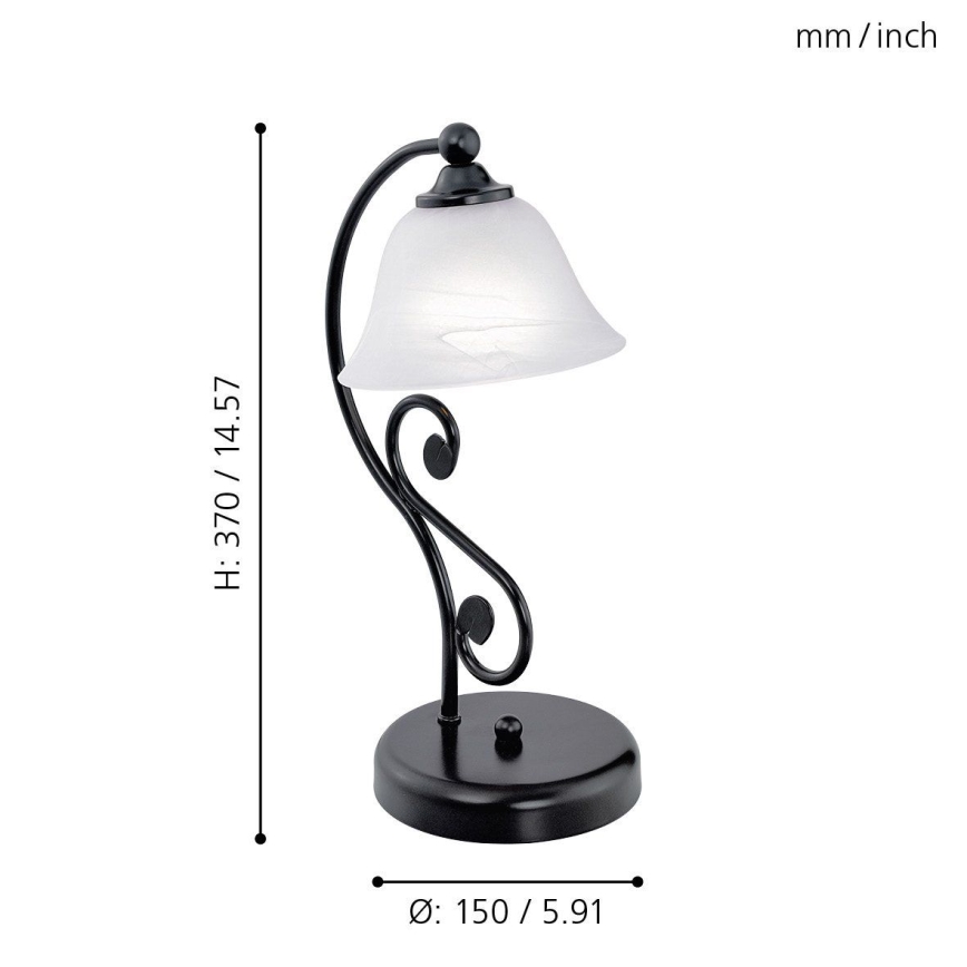 Eglo 91007 - Bordslampa MURCIA E14/40W/230V