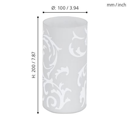 EGLO 91242 - Bordslampa GEO 1xE14/60W