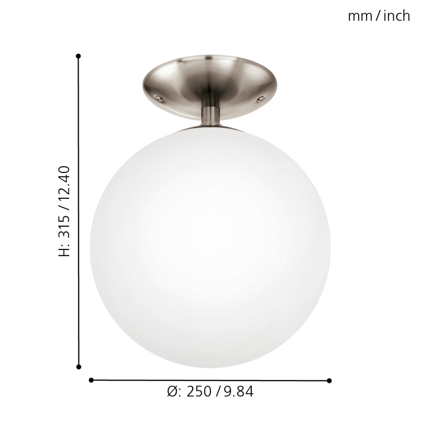 EGLO - Taklampa 1xE27/60W diameter 25 cm