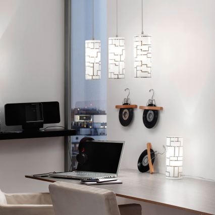 Eglo 91971 - Bordslampa  BAYMAN E27/60W/230V