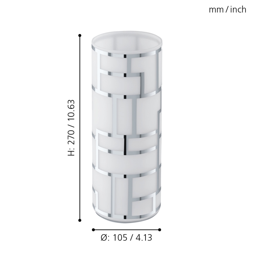 Eglo 91971 - Bordslampa  BAYMAN E27/60W/230V