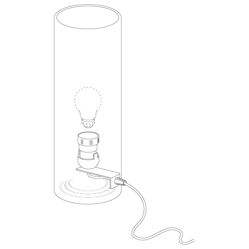 Eglo 91971 - Bordslampa  BAYMAN E27/60W/230V