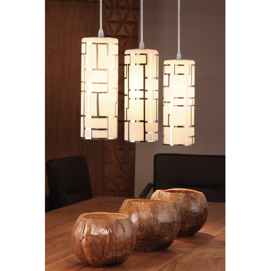 Eglo 92563 - Hängande lampa BAYMAN 3xE27/60W/230V