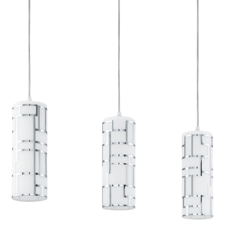 Eglo 92563 - Hängande lampa BAYMAN 3xE27/60W/230V
