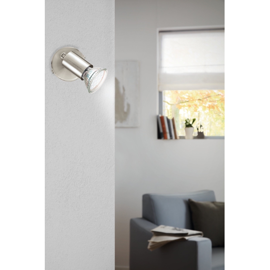 Eglo - LED väggspotlight LED 1xGU10/2,8W/230V