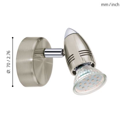 Eglo 92641 - LED Spotlight MAGNUM 1xGU10/3W/230V