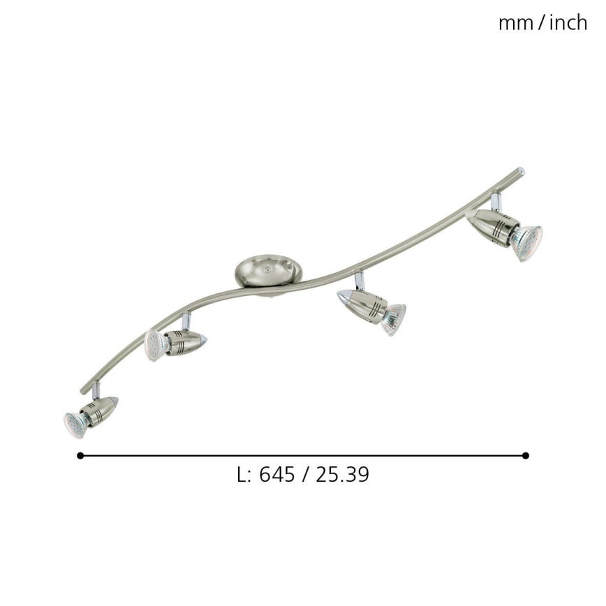 Eglo 92644 - LED Spotlight MAGNUM 4xGU10-LED/3W/230V
