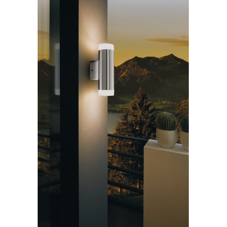 Eglo 92736 - Utomhus Väggbelysning RIGA-LED GU10/2.5W/230V