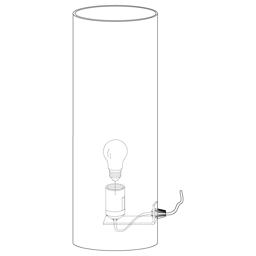 Eglo 92743 - Bordslampa RIVATO 1xE27/60W/230V