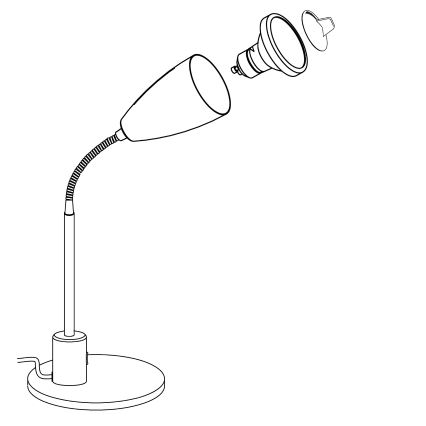 Eglo 92872 - Bordslampa FOX 1xGU10/3W/230V