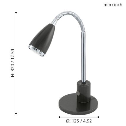 Eglo 92873 - Barn LED-Lampa FOX 1xGU10/3W/230V