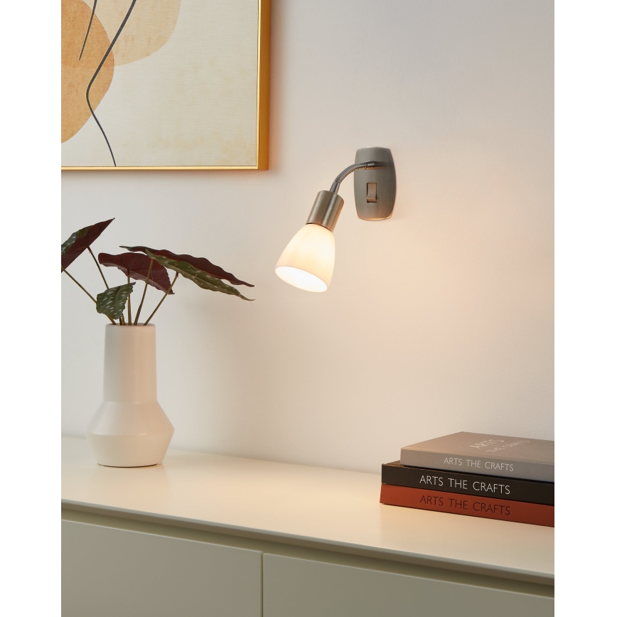 EGLO 92935 - Vägg Uttag lampa DAKAR 3 1xE14/25W