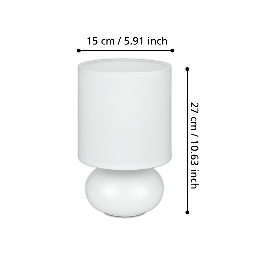 Eglo 93046 - Bordslampa TRONDIO 1xE14/40W/230V
