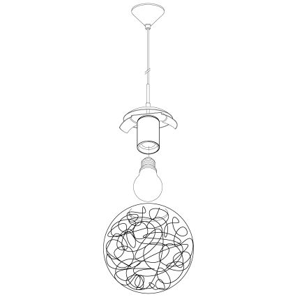 Eglo - taklampa 1xE27/60W/230V
