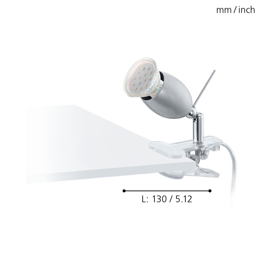 Eglo 93119 - LED-lampa med klämma BANNY 1 1xGU10/3W/230V