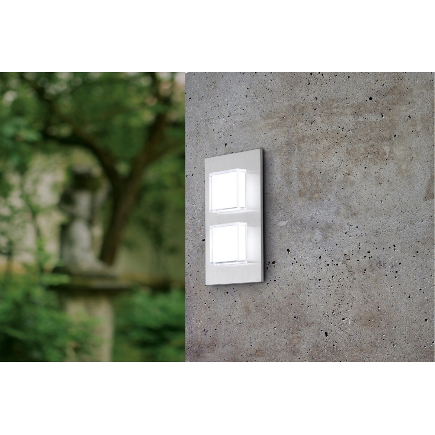 Eglo 93365 - LED utomhus Väggbelysning PIAS 2xLED/2.5W/230V