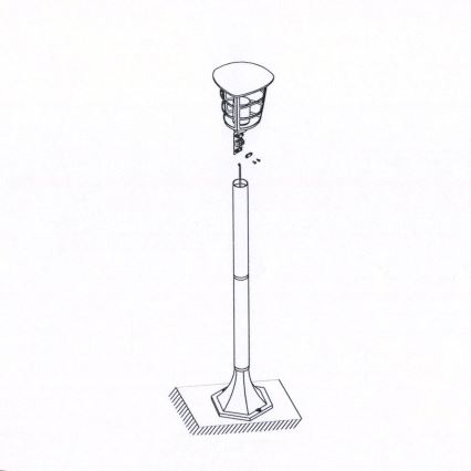 Eglo 93408 - LED Utomhuslampa ALORIA E27/8,5W/230V IP44