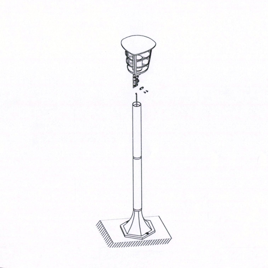 Eglo 93408 - LED Utomhuslampa ALORIA E27/8,5W/230V IP44