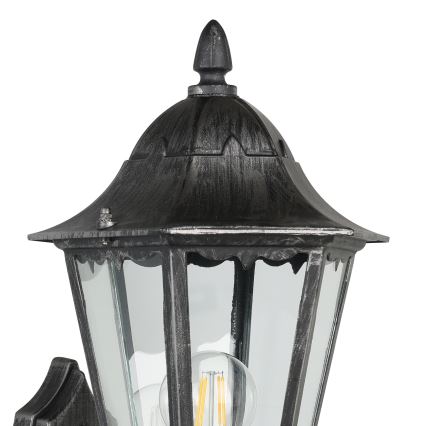 Eglo 93458 - Utomhus Väggbelysning med sensor NAVEDO 1xE27/60W/230V