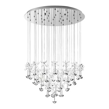 Eglo 93661 - LED ljuskrona med textilsladd PIANOPOLI 43xLED/2,5W/230V
