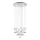 Eglo 93662 - LED ljuskrona med textilsladd PIANOPOLI 15xLED/2,5W/230V