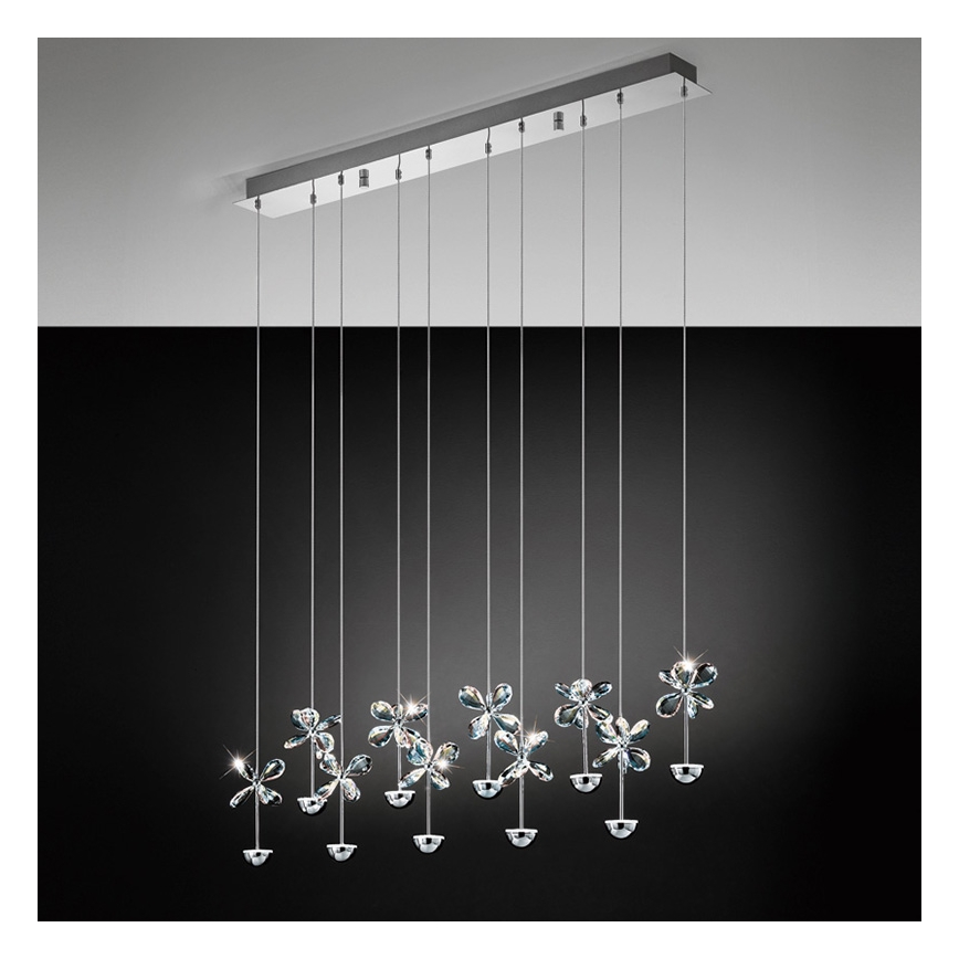Eglo - LED ljuskrona med textilsladd 10xLED/2,5W/230V