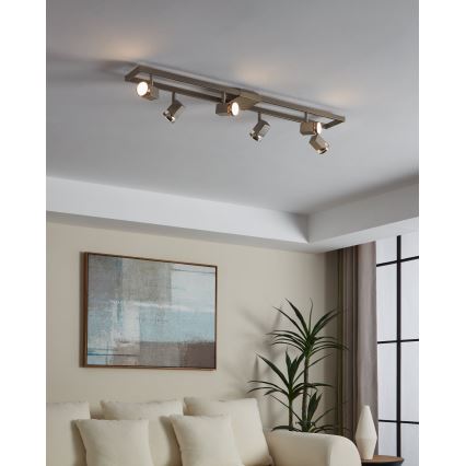 Eglo 93679 - LED spotlight ZERACO 6xGU10/5W/230V