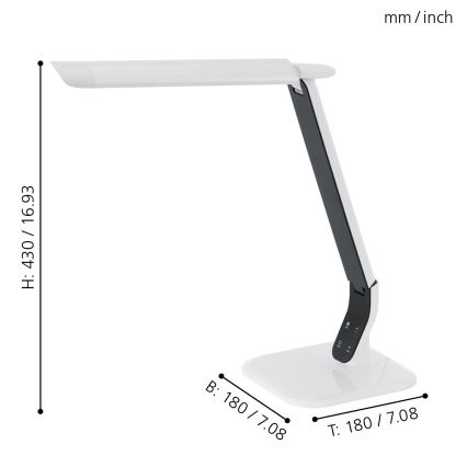 Eglo 93901 - Dimbar LED-lampa SELLANO LED/6W/230V