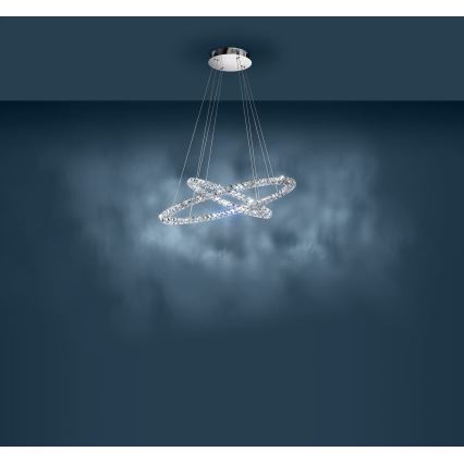 Eglo - LED ljuskrona med textilsladd LED/56,1W/230V