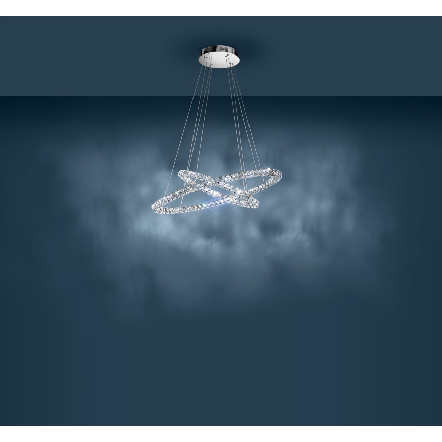 Eglo - LED ljuskrona med textilsladd LED/56,1W/230V