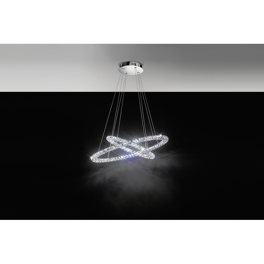 Eglo - LED ljuskrona med textilsladd LED/56,1W/230V