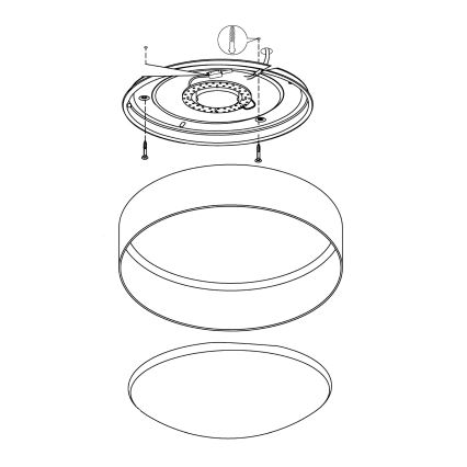Eglo 93949 – LED Takbelysning PALOMARO LED/12W/230V