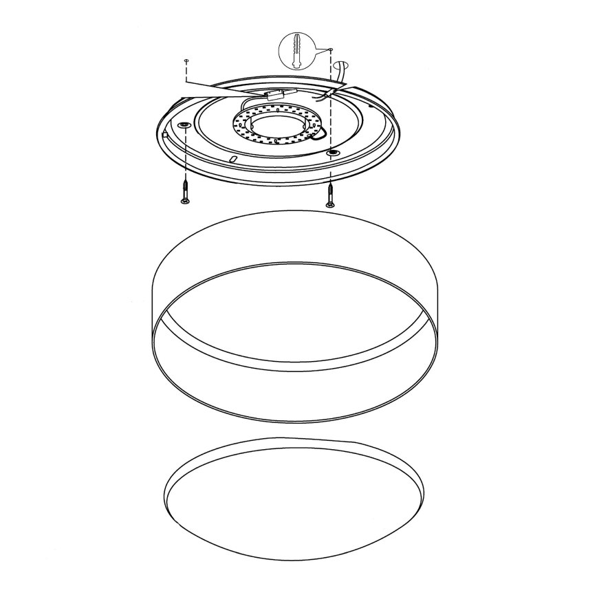 Eglo 93949 – LED Takbelysning PALOMARO LED/12W/230V