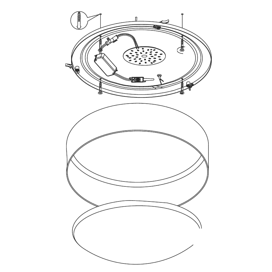 Eglo 93952 – LED Takbelysning PALOMARO LED/24W/230V