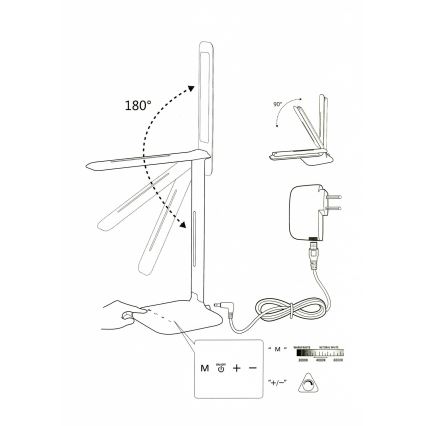 Eglo 93966 -  Bordslampa CAUPO LED/2.9W/230V