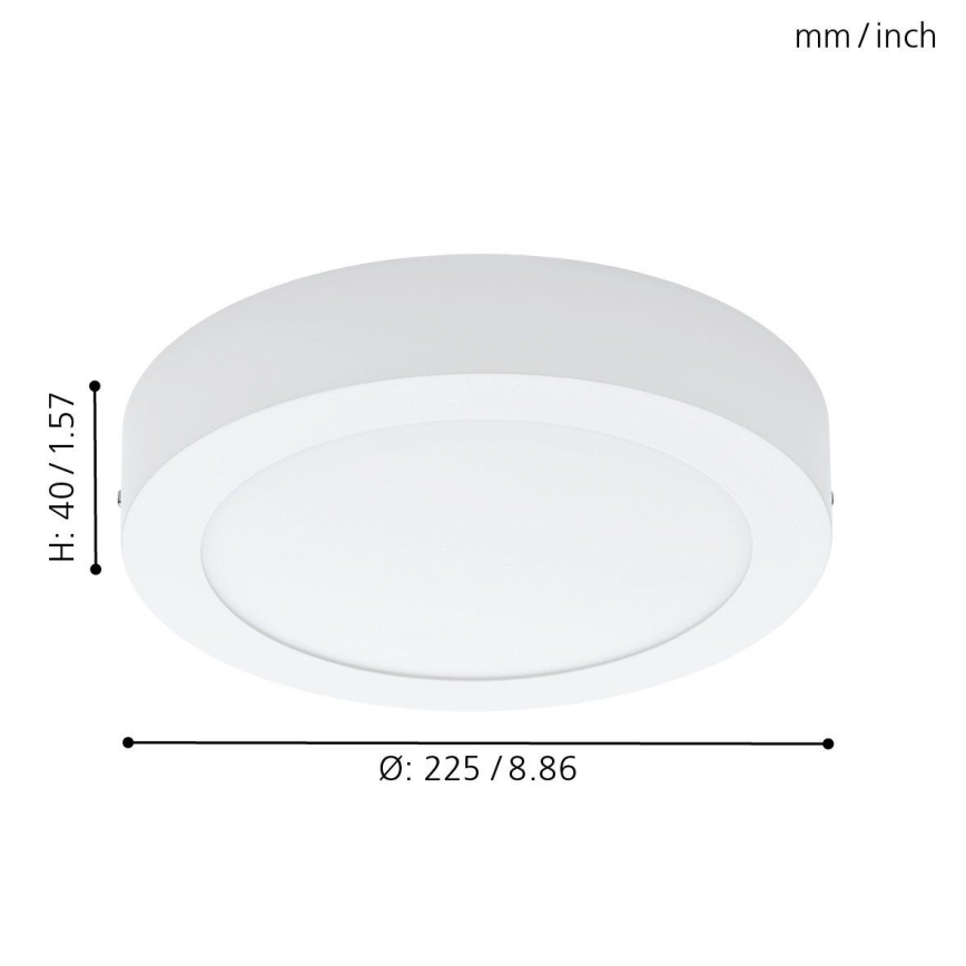 Eglo 94075 - LED Takbelysning FUEVA 1 LED/16.47W/230V