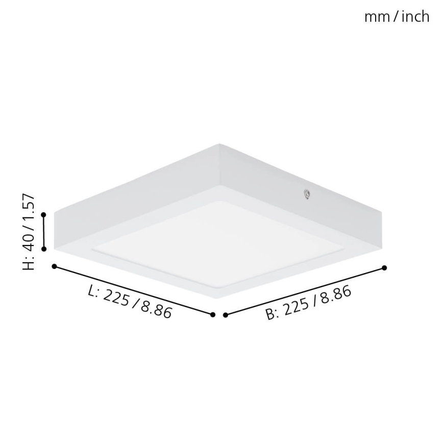 Eglo 94077 - LED Takbelysning FUEVA 1 LED/16.47W/230V