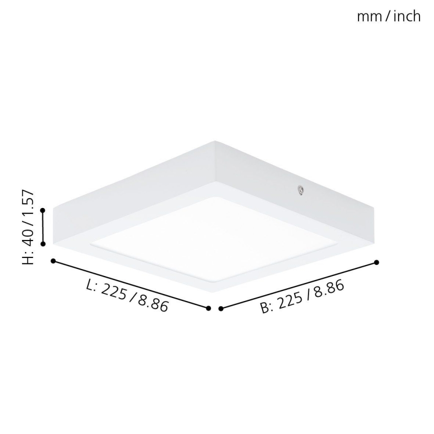 Eglo 94078 - LED Takbelysning FUEVA 1 LED/16.44W/230V