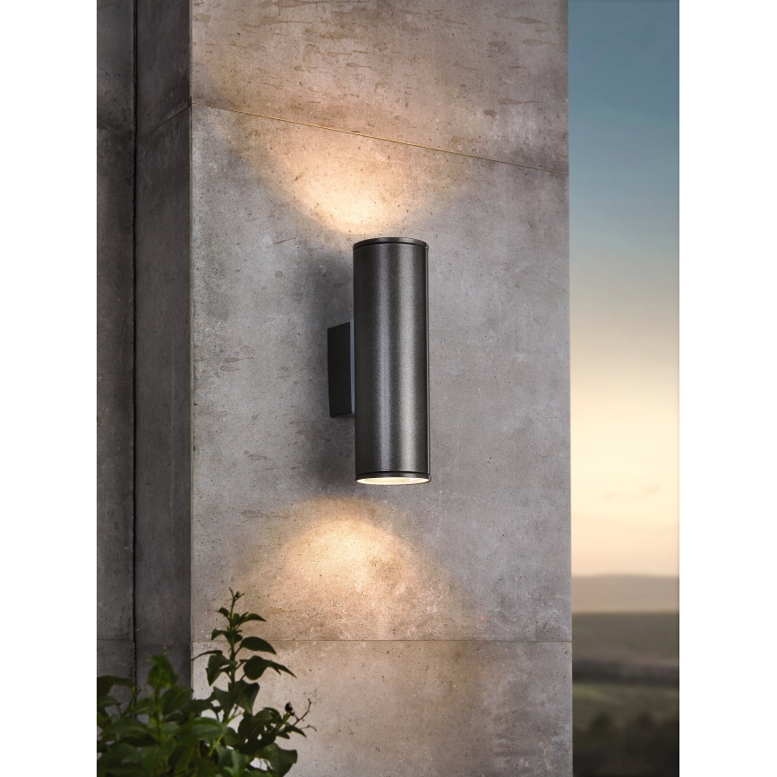 Eglo 94103 - LED Utomhusbelysninging RIGA 2xGU10/3W/230V