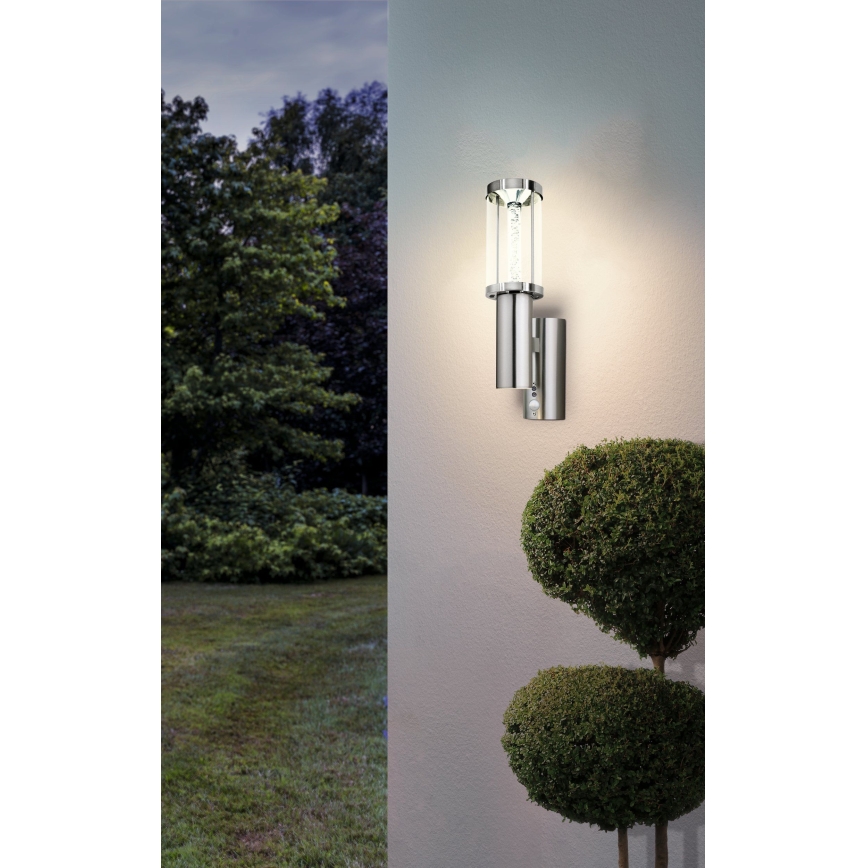 Eglo 94128 - LED Utomhusbelysninging med sensor TRONO STICK 1xGU10/3W + 1xLED/3.7W