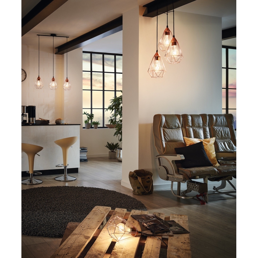 Eglo - Bordslampa med stickkontakt 1xE27/60W/230V