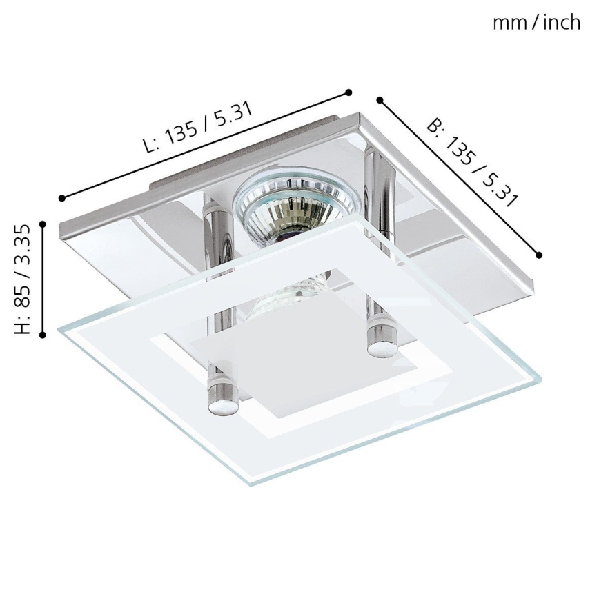 Eglo 94224 - LED Takbelysning ALMANA 1xGU10-LED/3W/230V